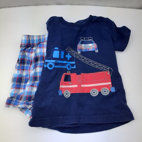 💥5/$25 Child Of Mine Boys 24M Shirt Shorts Bundle Set - Picture 2 of 7